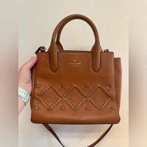 Brown, Kate Spade Satchel with Crossbody Strap